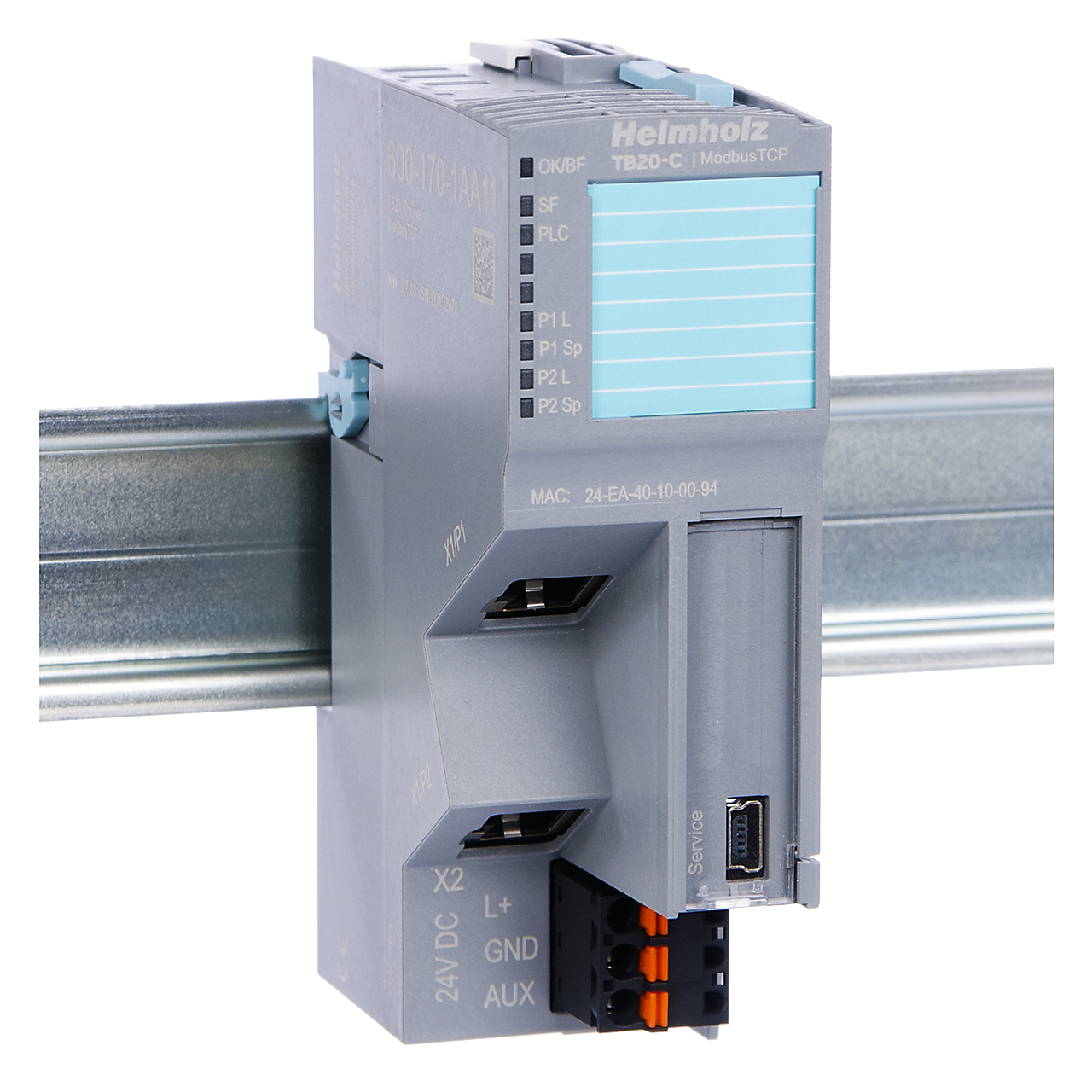 HELMHOLZ TB20 Acoplador Modbus TCP 600-170-1AA11