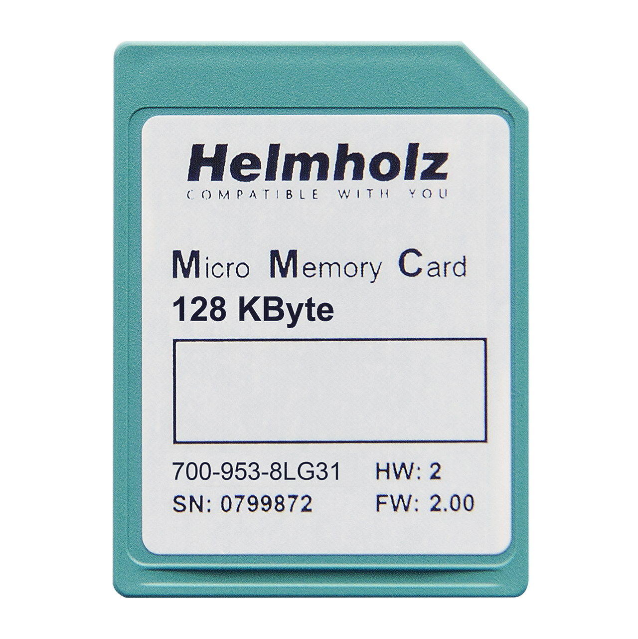 Helmholz Micro Tarjeta de Memoria, 128 kByte 700-953-8LG31