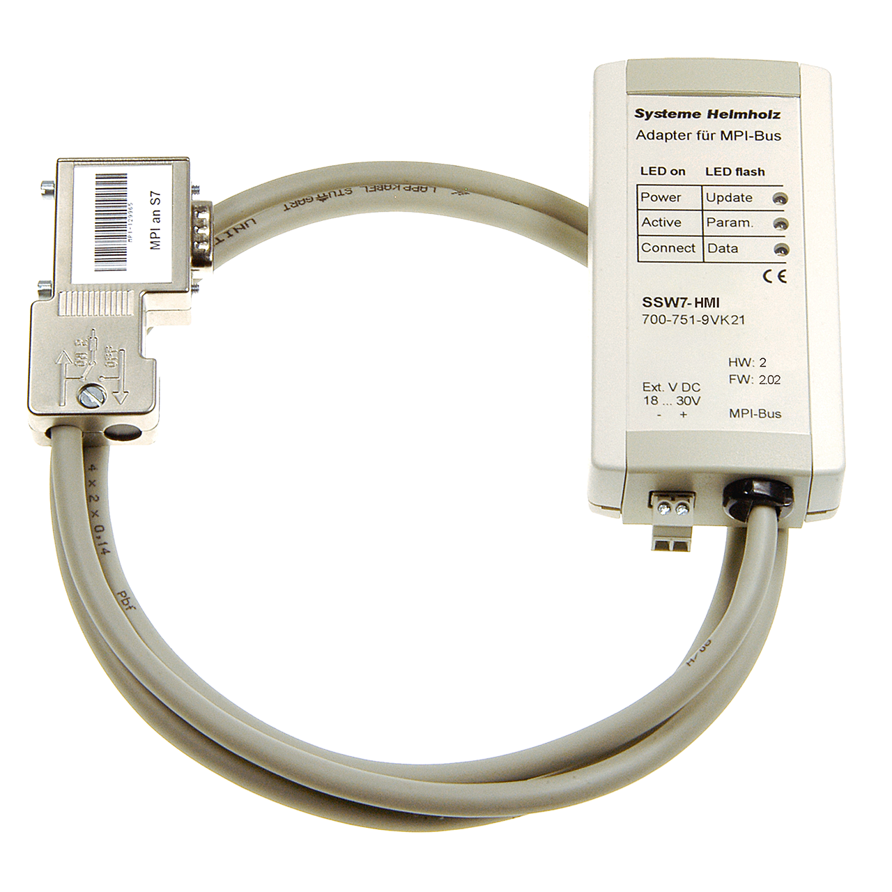 Helmholz SSW7-HMI, Adaptador MPI-Adapter con protocolo HMI 700-751-9VK21