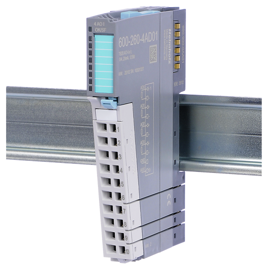 Helmholz TB20, Modulo Salidas Analogas - AO 4x I, 0/4...20 mA, 12 Bit 600-260-4AD01