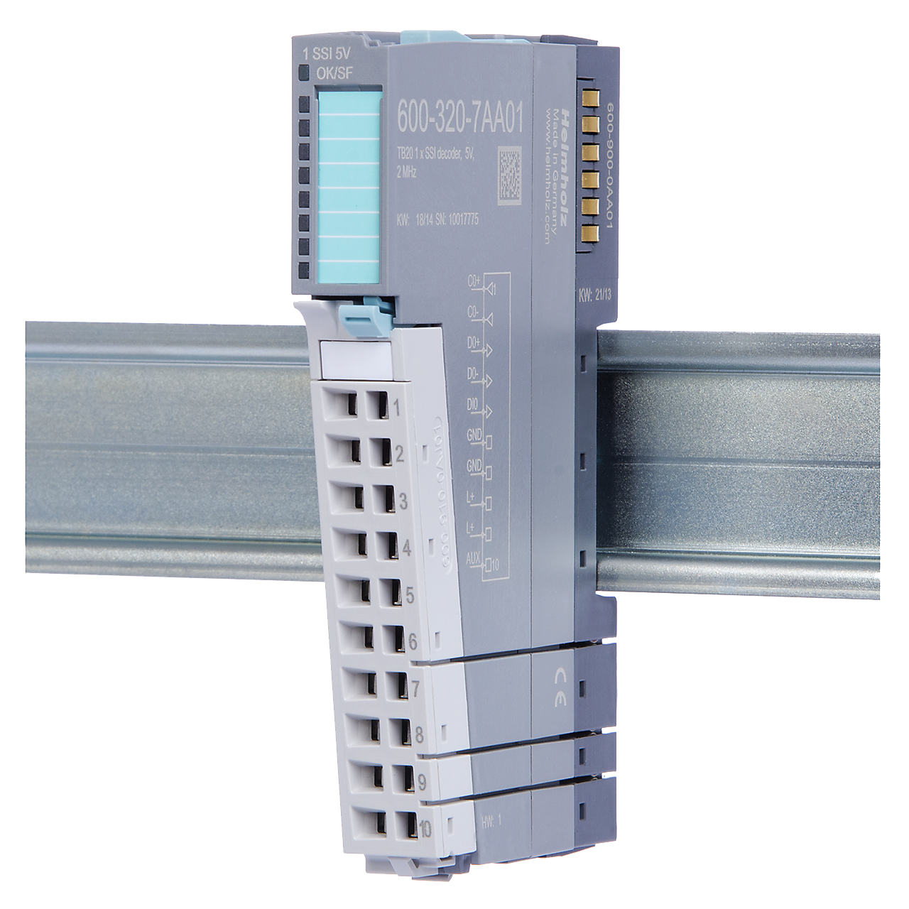 Helmholz TB20, 1x SSI Encoder-Interface 600-320-7AA01