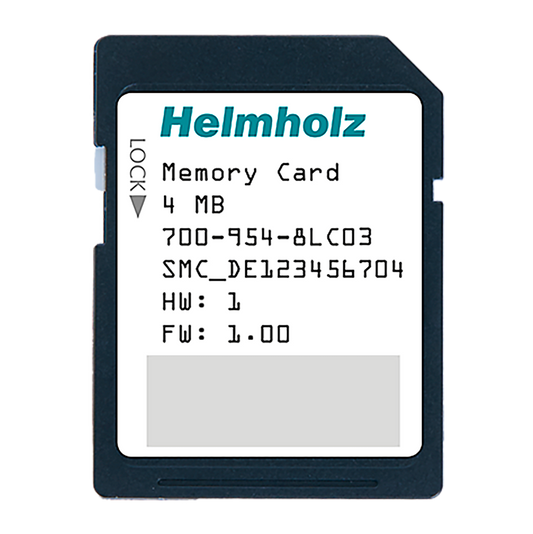 Helmholz Tarjeta de Memoria para S7-1200 / S7-1500, 4 MByte 700-954-8LC03