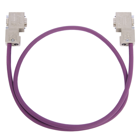 Helmholz Cable PROFIBUS flexible prearmado, 2x Conector PROFIBUS 90° con PG, 3m 700-970-2VK03