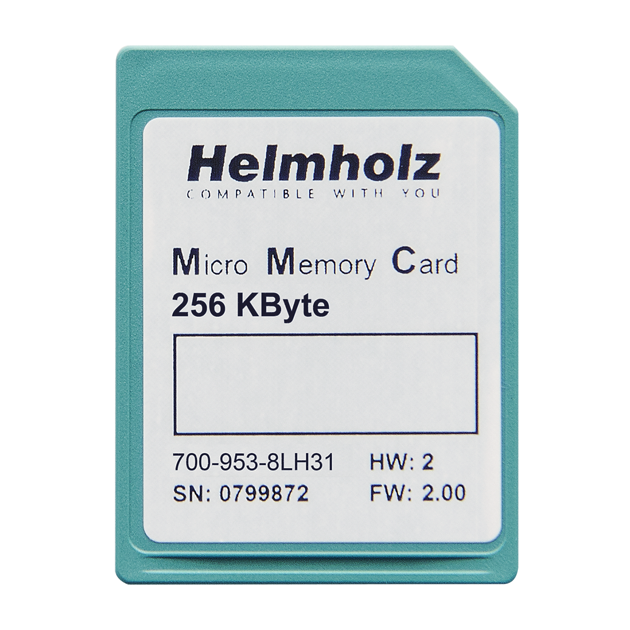 Helmholz Micro Tarjeta de Memoria, 256 kByte 700-953-8LH31