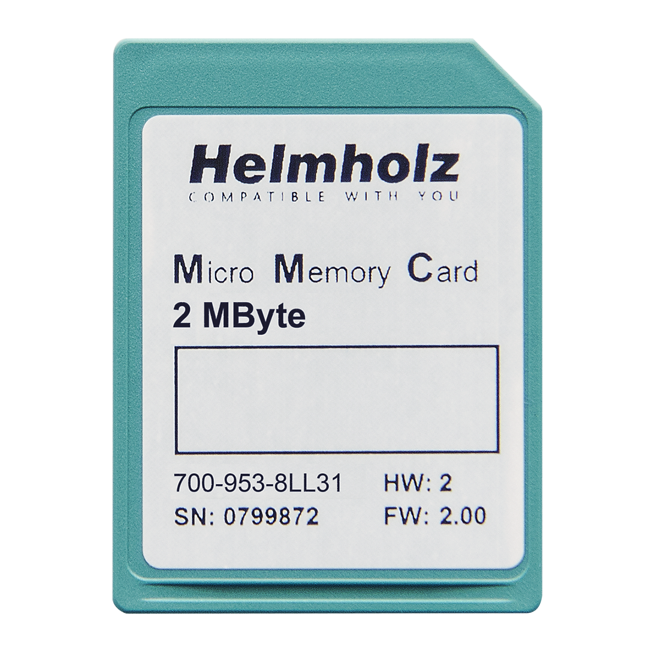 Helmholz Micro Tarjeta de Memoria, 2 MByte 700-953-8LL31