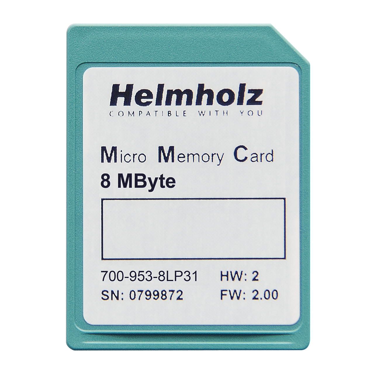 Helmholz Micro Tarjeta de Memoria, 8 MByte 700-953-8LP31
