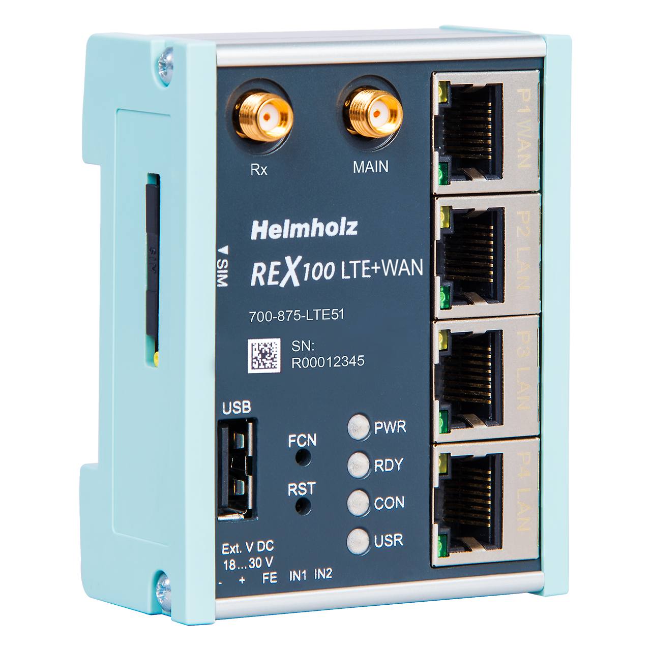 Helmholz REX 100 LTE + WAN (Nordamerika) 700-875-LTE61