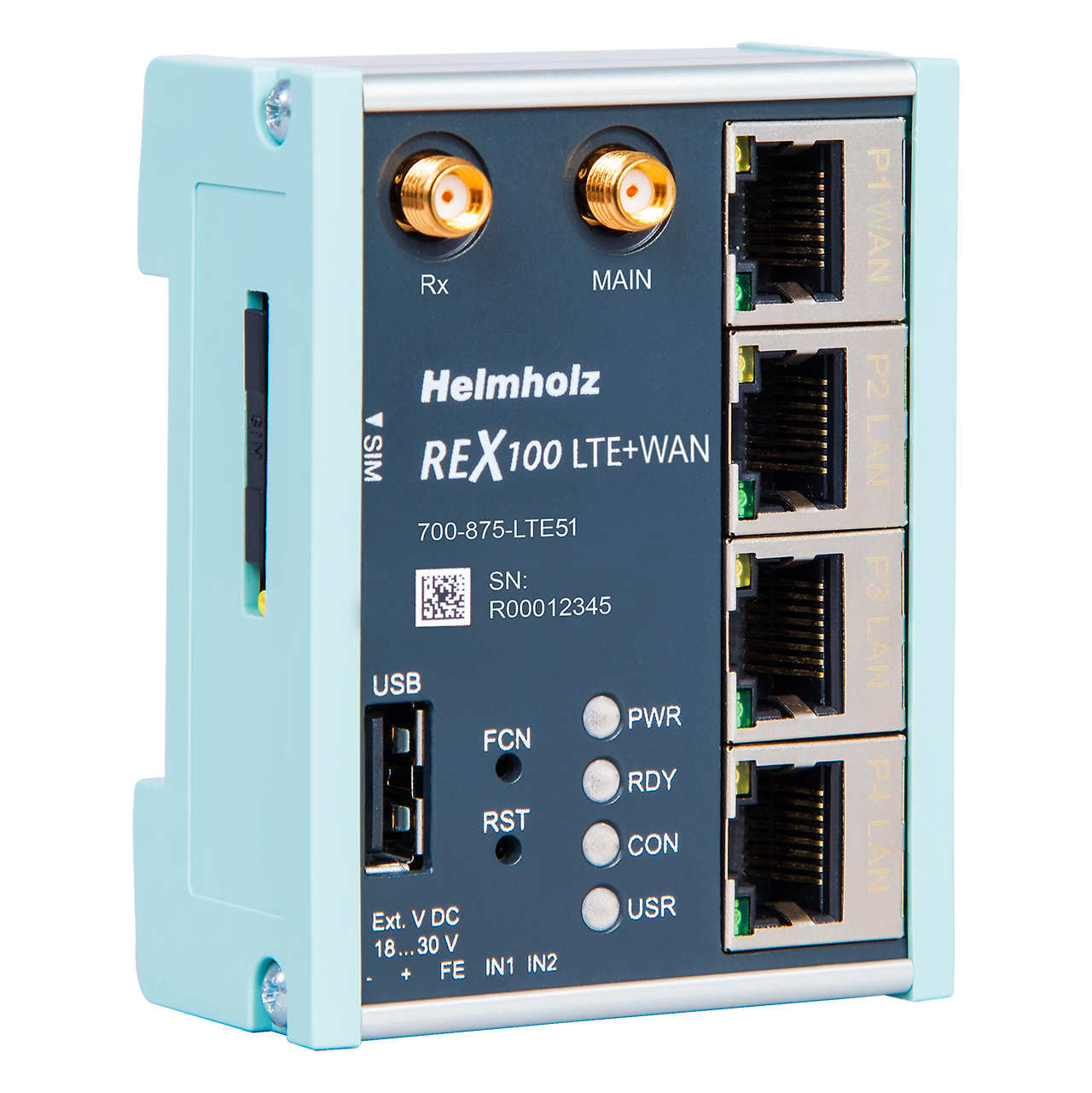 Helmholz REX 100 LTE + WAN (EU- & Asia-Version) 700-875-LTE51
