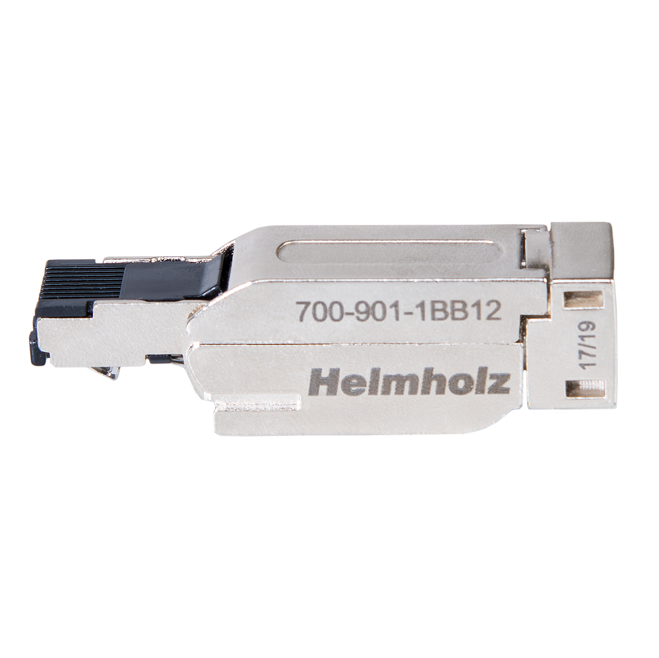 Helmholz Conector Ethernet Industrial, RJ45, 180° EasyConnect©, 4 x 2 cores, 10/100/1000 Mbps 700-901-1BB12