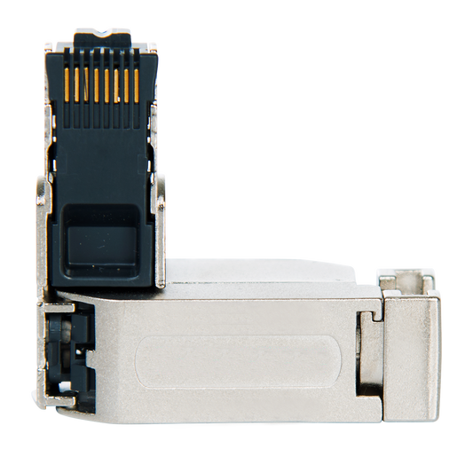Helmholz Conector Ethernet Industrial, RJ45, 90° EasyConnect©, 4 x 2 cores, 10/100/1000 Mbps 700-901-1BB22