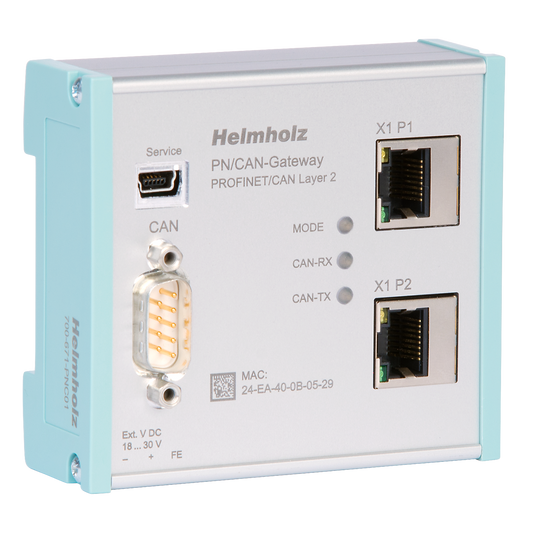 Helmholz PN/CAN Gateway, PROFINET/CAN Capa 2 700-671-PNC01