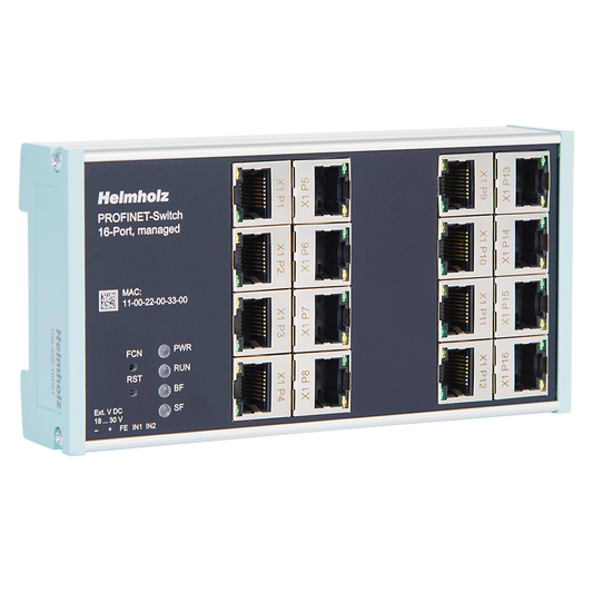 Helmholz PROFINET-Switch 16 puertos, administrable, montaje en riel DIN 700-850-16P01